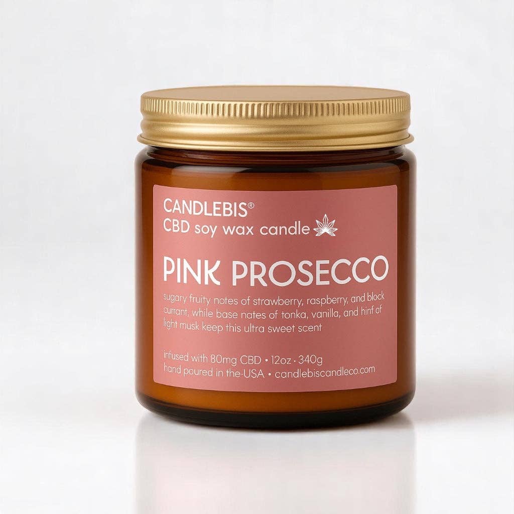 PINK PROSECCO CBD CANDLE