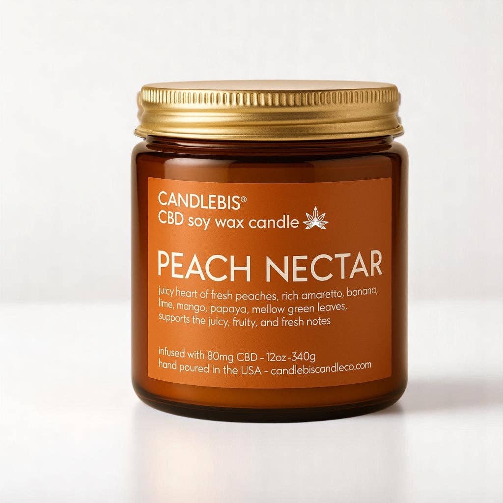 PEACH NECTAR CBD CANDLE