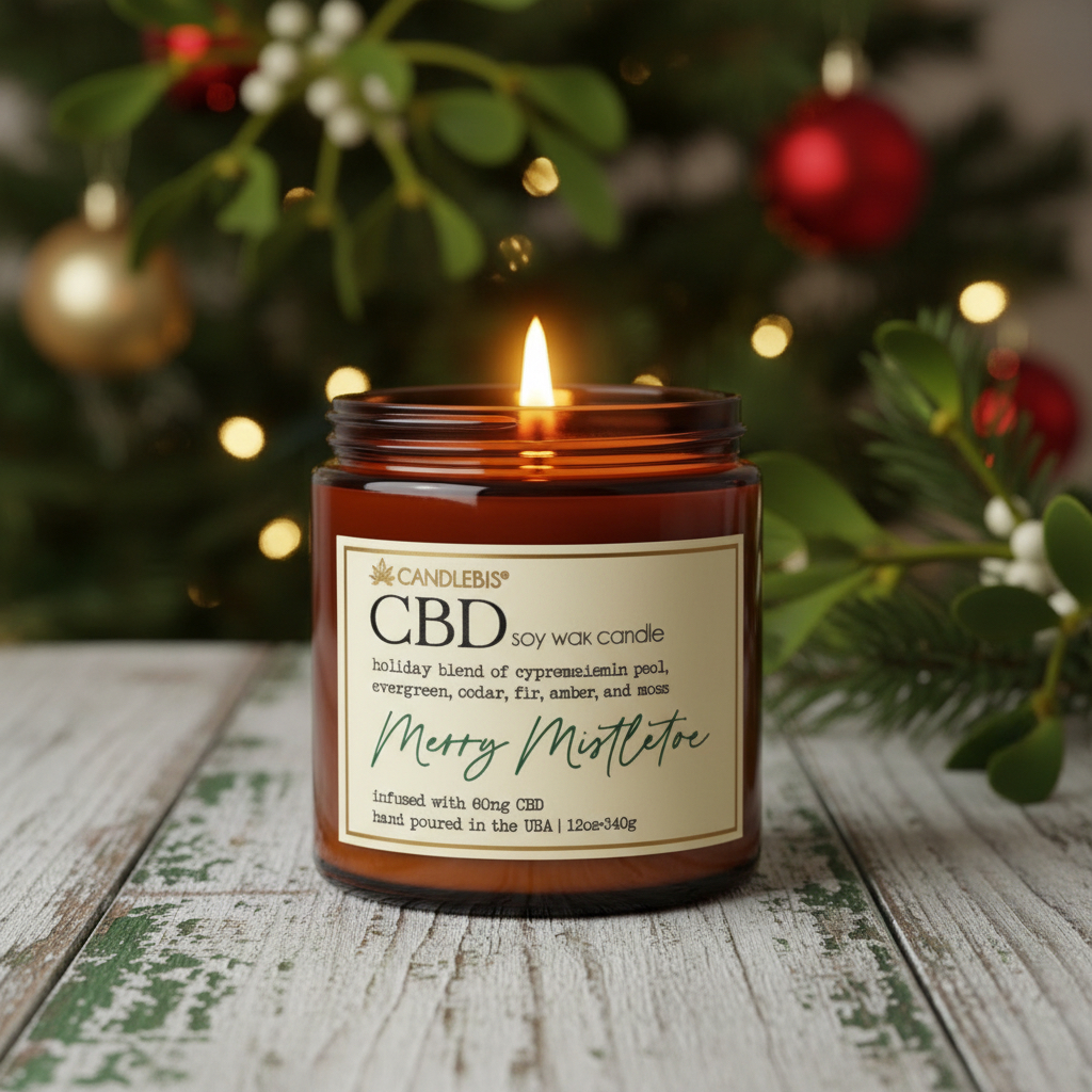 MERRY MISTLETOE CBD CANDLE